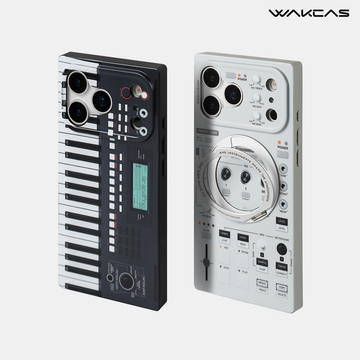 Wakcas Magnetic iPhone 16 / 15 Pro Max Case – Music Sampler Design, Trendy & Original