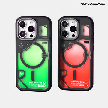 Wakcas Glitter Liquid Sand iPhone Case - Trendy Colorful MagSafe Compatible Case for Couples