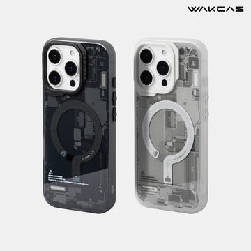 Frosted Circuit Design Magnetic Apple iPhone Case – Trendy Mechanical Style