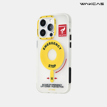 White Emergency Switch Magnetic iPhone Magsafe Case