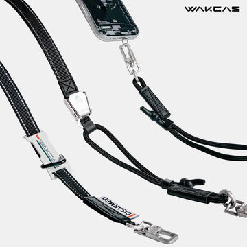 WAKCAS Multi-Functional Flat Phone Lanyard with Airplane Safety Buckle – Adjustable Hands-Free for Daily Commute & Outdoor Travel