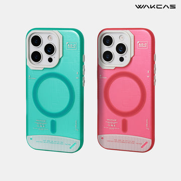Wakcas Colorful Mechanical iPhone Case - Trendy Matte Magnetic Protective Cover