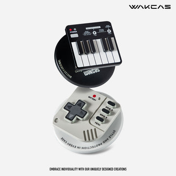 Wakcas 3D Magnetic Phone Stand – Retro Game Console Style, Original & Trendy Design