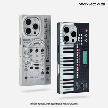Wakcas Magnetic iPhone 16 / 15 Pro Max Case – Music Sampler Design, Trendy & Original