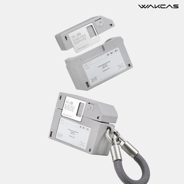 WAKCAS Original Floppy Disk AirPods Case with Attachment Strap