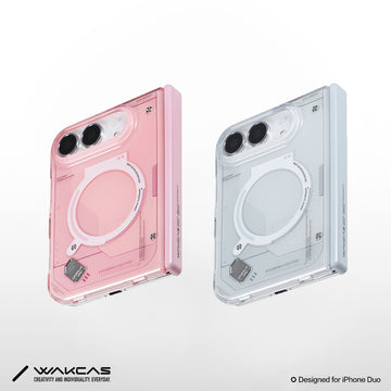 WAKCAS Gloss Original MagSafe iPhone Duo Case