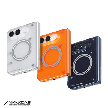 WAKCAS Matte Semi-Transparent Magnetic Case for iPhone Duo