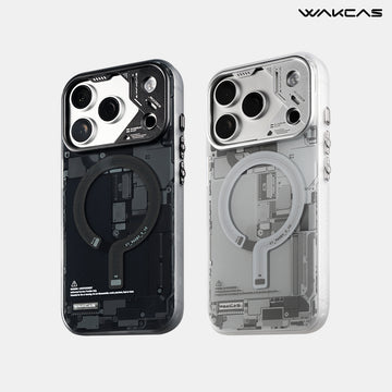 Frosted Circuit Design Magnetic Apple iPhone Case – Trendy Mechanical Style