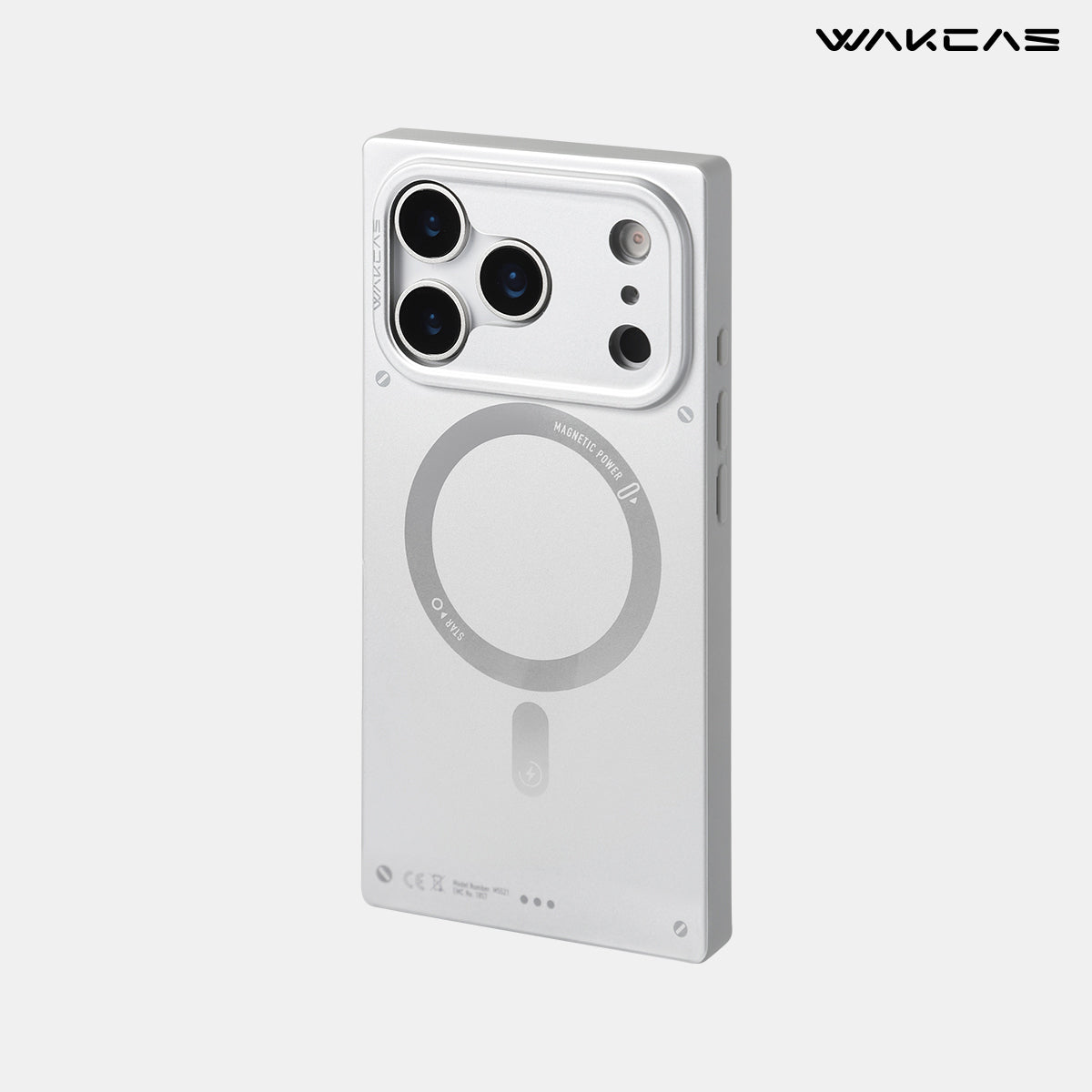 WAKCAS Matte Magnetic Square iPhone Case for iPhone 17 Series | MagSaf