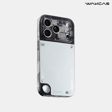 WAKCAS Gloss Black See-Through MagSafe iPhone Case