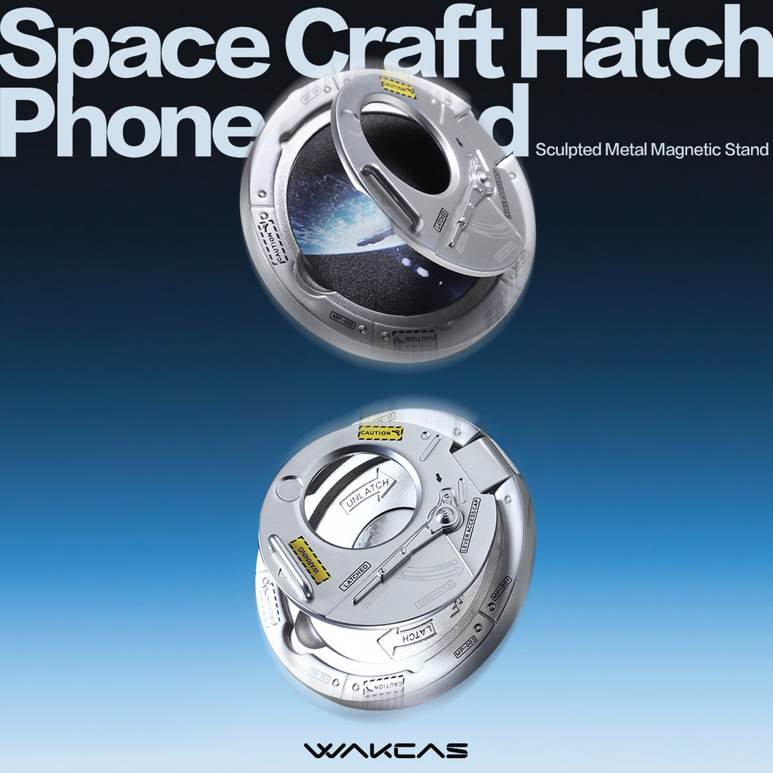 WAKCAS Space Capsule Door Metal MagSafe Stand