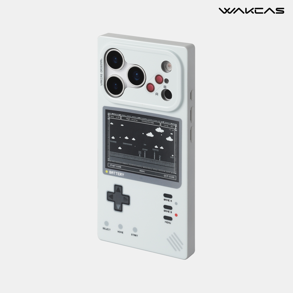 Wakcas Retro Gaming iPhone 16 / 15 Pro Max Case – Matte & Mechanical Style