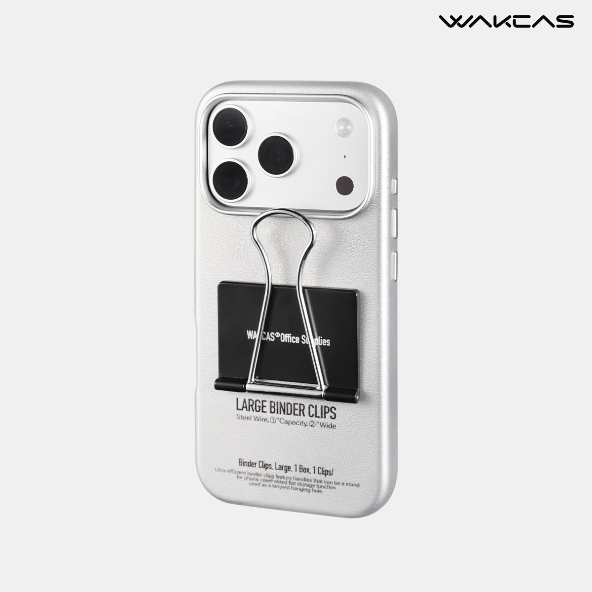 WAKCAS Niche Design Leather Stand Folder Case for iPhone