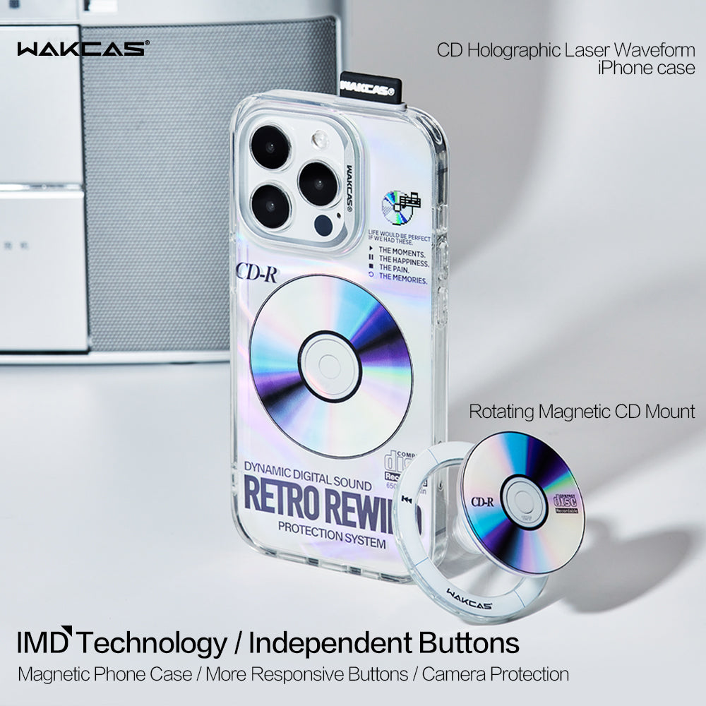 Laser-Engraved CD Magnetic iPhone Magsafe Case