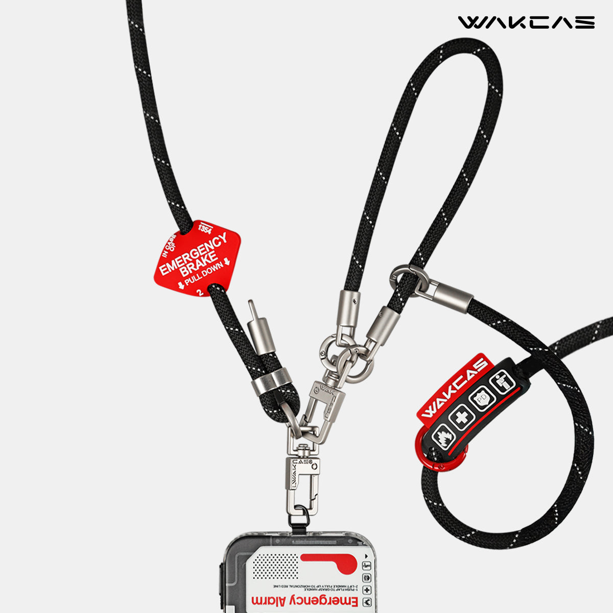 Emergency Panel Original Crossbody Phone Lanyard – Trendy, Long Strap, Unique Design, Anti-Drop Universal Round Strap