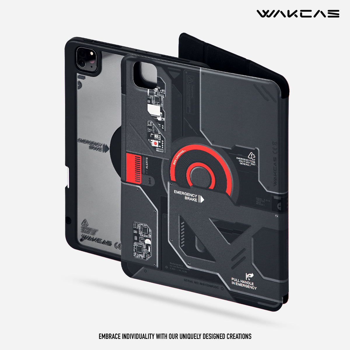 Wakcas Emergency Panel iPad Case – Magnetic Protection for iPad Pro, Air 3/4, Mini 6 (11-inch & 12.9-inch)