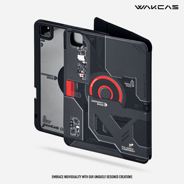 Wakcas Emergency Panel iPad Case – Magnetic Protection for iPad Pro, Air 3/4, Mini 6 (11-inch & 12.9-inch)
