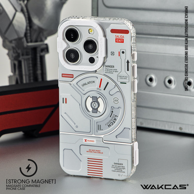 Electroplated Mechanical Airplane Design Magnetic Apple iPhone Case – Unique, Trendy, New Release