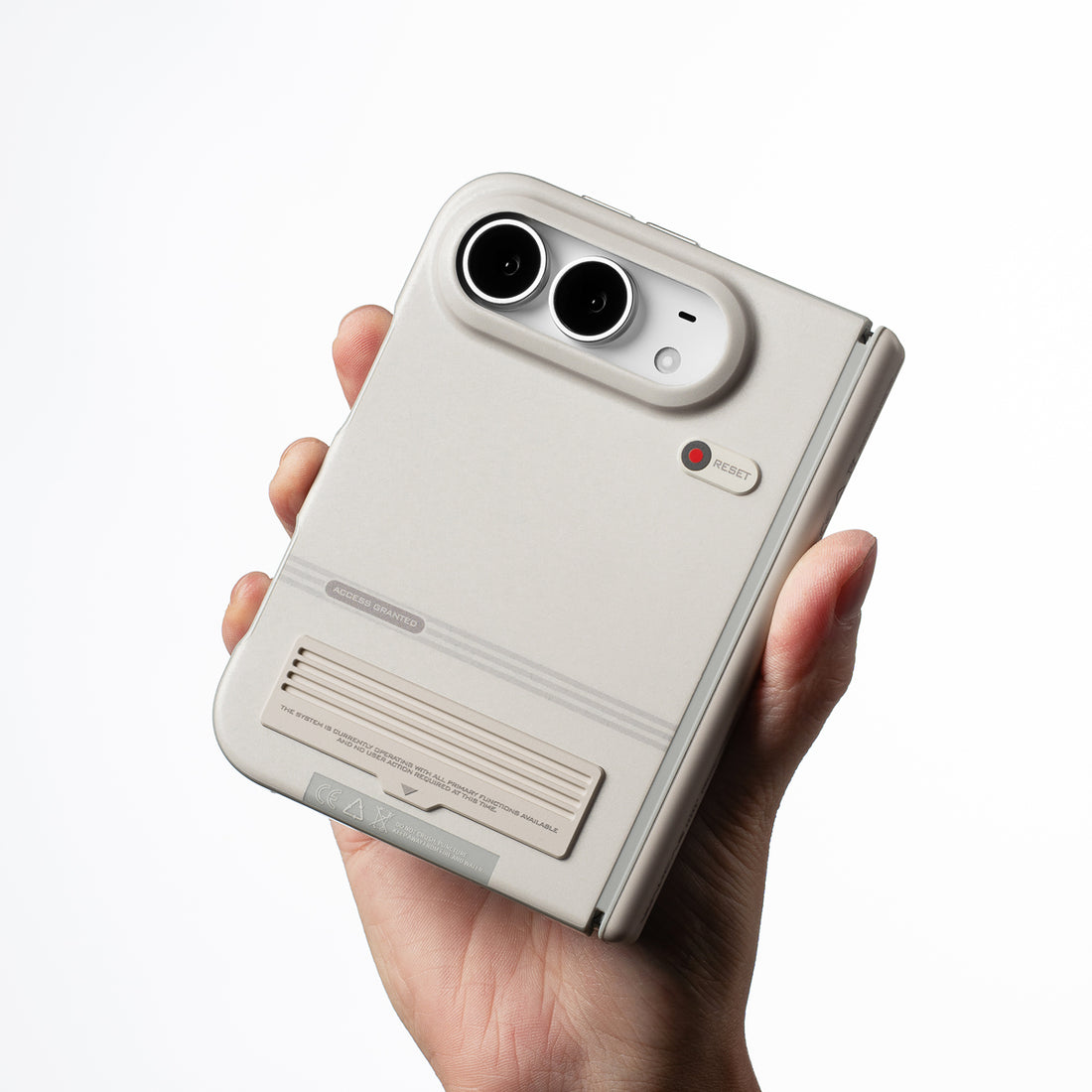 WAKCAS Retro Panel Matte MagSafe iPhone Duo Case