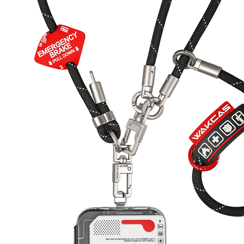 Emergency Panel Original Crossbody Phone Lanyard – Trendy, Long Strap, Unique Design, Anti-Drop Universal Round Strap