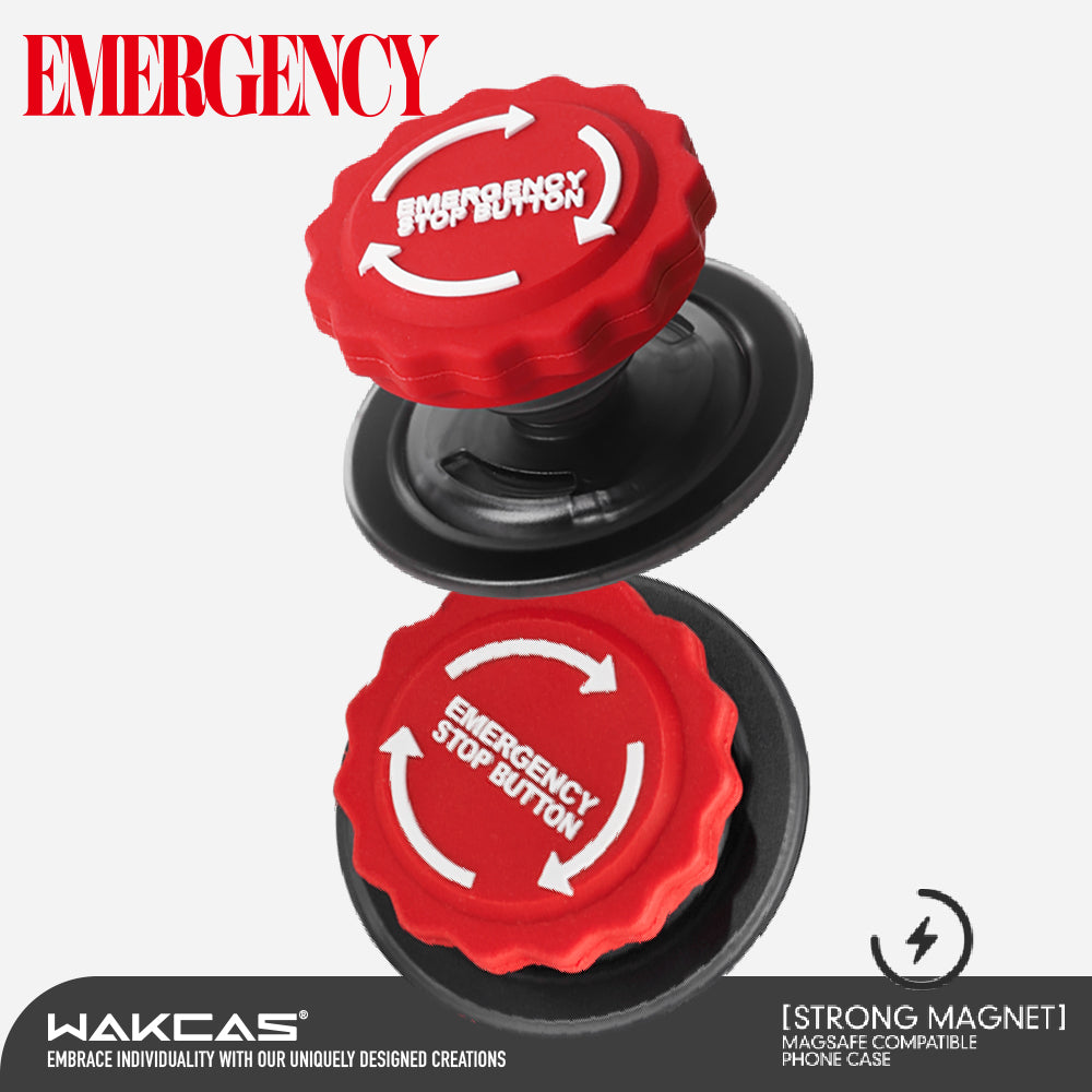 Black Base Emergency Magnetic iPhone Case Stand